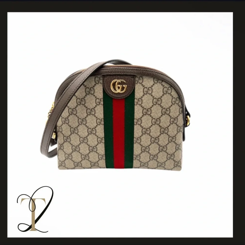 AUTHENTIC GUCCI OPHIDIA GG SMALL SHOULDER BAG - Picture 1 of 8